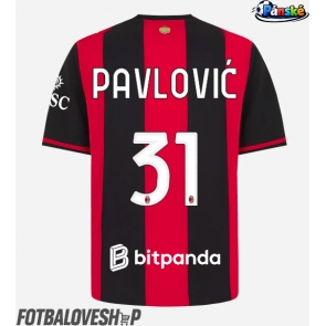 AC Milan Strahinja Pavlovic #31 Domácí Dres 2026-27 Krátký Rukáv