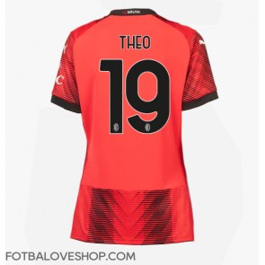 AC Milan Theo Hernandez #19 Dámské Domácí Dres 2023-24 Krátký Rukáv