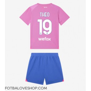 AC Milan Theo Hernandez #19 Dětské Alternativní Dres 2023-24 Krátký Rukáv (+ trenýrky)