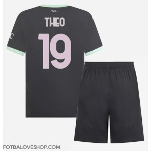AC Milan Theo Hernandez #19 Dětské Alternativní Dres 2024-25 Krátký Rukáv (+ trenýrky)