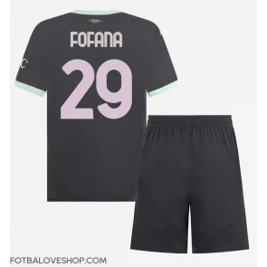 AC Milan Youssouf Fofana #29 Dětské Alternativní Dres 2024-25 Krátký Rukáv (+ trenýrky)