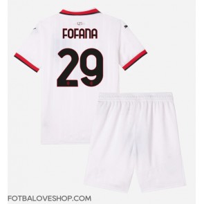 AC Milan Youssouf Fofana #29 Dětské Venkovní Dres 2024-25 Krátký Rukáv (+ trenýrky)