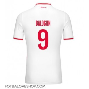 AS Monaco Folarin Balogun #9 Domácí Dres 2024-25 Krátký Rukáv
