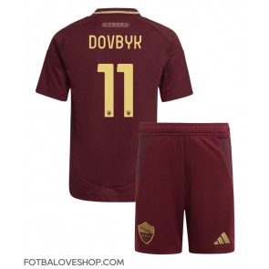 AS Roma Artem Dovbyk #11 Dětské Domácí Dres 2024-25 Krátký Rukáv (+ trenýrky)