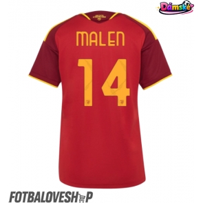 AS Roma Donyell Malen #14 Dámské Domácí Dres 2026-27 Krátký Rukáv