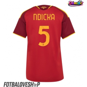 AS Roma Evan Ndicka #5 Dámské Domácí Dres 2026-27 Krátký Rukáv