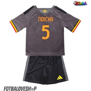 AS Roma Evan Ndicka #5 Dětské Alternativní Dres 2026-27 Krátký Rukáv (+ trenýrky)