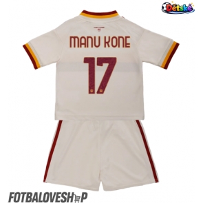 AS Roma Manu Kone #17 Dětské Venkovní Dres 2026-27 Krátký Rukáv (+ trenýrky)