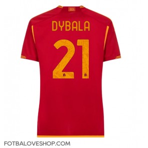 AS Roma Paulo Dybala #21 Dámské Domácí Dres 2023-24 Krátký Rukáv