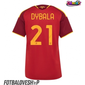 AS Roma Paulo Dybala #21 Dámské Domácí Dres 2026-27 Krátký Rukáv