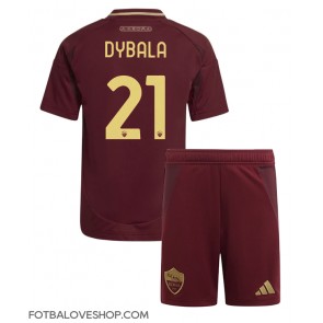 AS Roma Paulo Dybala #21 Dětské Domácí Dres 2024-25 Krátký Rukáv (+ trenýrky)