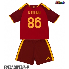 AS Roma Rodrigo Mora #86 Dětské Domácí Dres 2026-27 Krátký Rukáv (+ trenýrky)