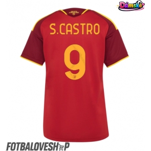 AS Roma Santiago Castro #9 Dámské Domácí Dres 2026-27 Krátký Rukáv