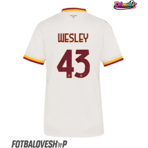 AS Roma Wesley Franca #43 Dámské Venkovní Dres 2026-27 Krátký Rukáv
