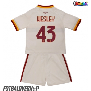 AS Roma Wesley Franca #43 Dětské Venkovní Dres 2026-27 Krátký Rukáv (+ trenýrky)
