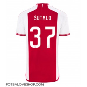 Ajax Josip Sutalo #37 Domácí Dres 2023-24 Krátký Rukáv