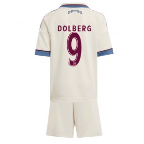 Ajax Kasper Dolberg #9 Dětské Alternativní Dres 2025-26 Krátký Rukáv (+ trenýrky)