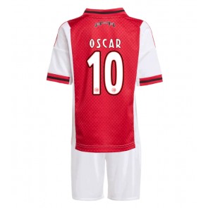 Ajax Oscar Gloukh #10 Dětské Domácí Dres 2025-26 Krátký Rukáv (+ trenýrky)