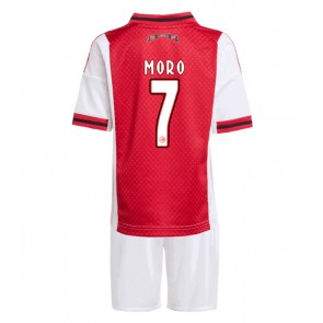 Ajax Raul Moro #7 Dětské Domácí Dres 2025-26 Krátký Rukáv (+ trenýrky)