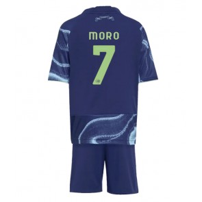 Ajax Raul Moro #7 Dětské Venkovní Dres 2025-26 Krátký Rukáv (+ trenýrky)