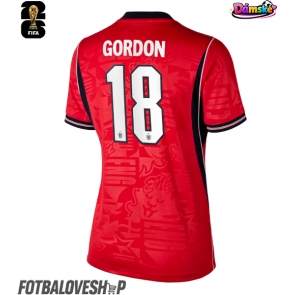 Anglie Anthony Gordon #18 Dámské Venkovní Dres MS 2026 Krátký Rukáv