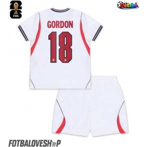 Anglie Anthony Gordon #18 Dětské Domácí Dres MS 2026 Krátký Rukáv (+ trenýrky)