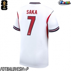 Anglie Bukayo Saka #7 Domácí Dres MS 2026 Krátký Rukáv