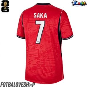 Anglie Bukayo Saka #7 Venkovní Dres MS 2026 Krátký Rukáv
