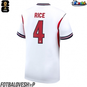 Anglie Declan Rice #4 Domácí Dres MS 2026 Krátký Rukáv