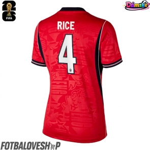 Anglie Declan Rice #4 Dámské Venkovní Dres MS 2026 Krátký Rukáv
