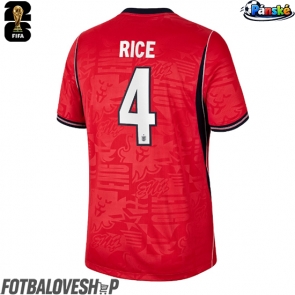 Anglie Declan Rice #4 Venkovní Dres MS 2026 Krátký Rukáv