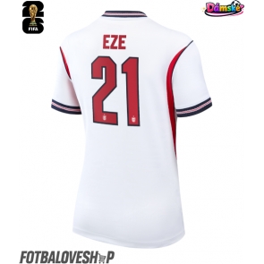 Anglie Eberechi Eze #21 Dámské Domácí Dres MS 2026 Krátký Rukáv