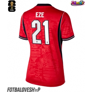 Anglie Eberechi Eze #21 Dámské Venkovní Dres MS 2026 Krátký Rukáv