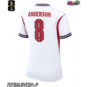 Anglie Elliot Anderson #8 Dámské Domácí Dres MS 2026 Krátký Rukáv