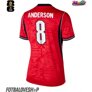 Anglie Elliot Anderson #8 Dámské Venkovní Dres MS 2026 Krátký Rukáv