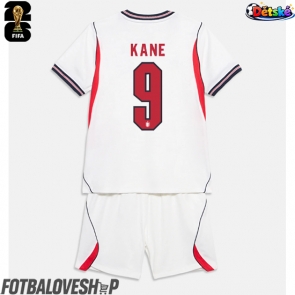 Anglie Harry Kane #9 Dětské Domácí Dres MS 2026 Krátký Rukáv (+ trenýrky)
