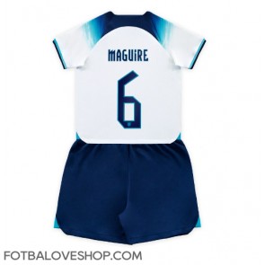 Anglie Harry Maguire #6 Dětské Domácí Dres MS 2022 Krátký Rukáv (+ trenýrky)