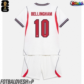 Anglie Jude Bellingham #10 Dětské Domácí Dres MS 2026 Krátký Rukáv (+ trenýrky)