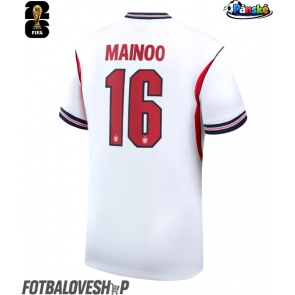 Anglie Kobbie Mainoo #16 Domácí Dres MS 2026 Krátký Rukáv