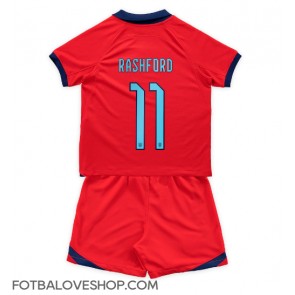 Anglie Marcus Rashford #11 Dětské Venkovní Dres MS 2022 Krátký Rukáv (+ trenýrky)