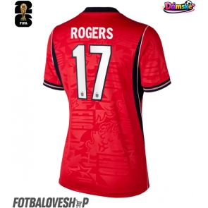 Anglie Morgan Rogers #17 Dámské Venkovní Dres MS 2026 Krátký Rukáv