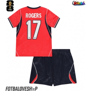 Anglie Morgan Rogers #17 Dětské Venkovní Dres MS 2026 Krátký Rukáv (+ trenýrky)