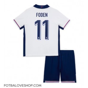 Anglie Phil Foden #11 Dětské Domácí Dres ME 2024 Krátký Rukáv (+ trenýrky)
