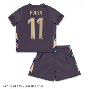 Anglie Phil Foden #11 Dětské Venkovní Dres ME 2024 Krátký Rukáv (+ trenýrky)