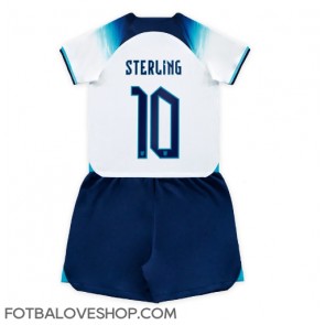 Anglie Raheem Sterling #10 Dětské Domácí Dres MS 2022 Krátký Rukáv (+ trenýrky)