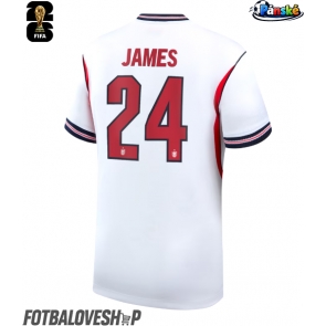 Anglie Reece James #24 Domácí Dres MS 2026 Krátký Rukáv