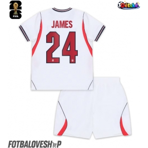 Anglie Reece James #24 Dětské Domácí Dres MS 2026 Krátký Rukáv (+ trenýrky)