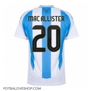 Argentina Alexis Mac Allister #20 Domácí Dres Copa America 2024 Krátký Rukáv