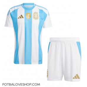 Argentina Dětské Domácí Dres Copa America 2024 Krátký Rukáv (+ trenýrky)