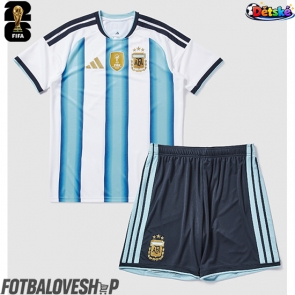 Argentina Dětské Domácí Dres MS 2026 Krátký Rukáv (+ trenýrky)